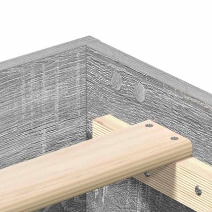 Рамка за легло без матрак, 75x190 см, инженерно дърво