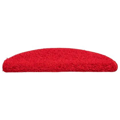 Изтривалки за стълби, 20 бр., 56x17x3 см, червени, полукръгли