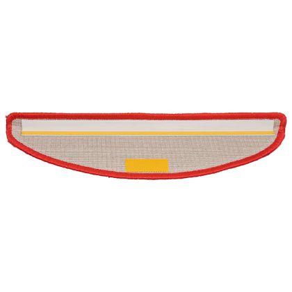 Изтривалки за стълби, 20 бр., 56x17x3 см, червени, полукръгли