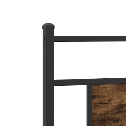 Рамка за легло без матрак опушен дъб 75x190 см инженерно дърво