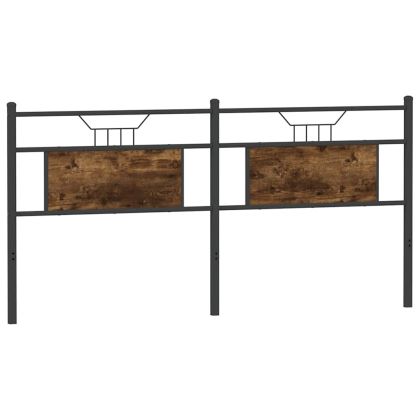 Горна табла, опушен дъб, 180 см, инженерно дърво и стомана