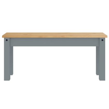 Трапезен комплект от 3 части Panama, сив бор масив