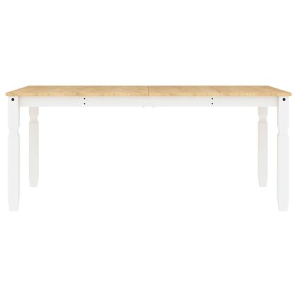 Трапезен комплект от 5 части Panama, Бяла бор масив