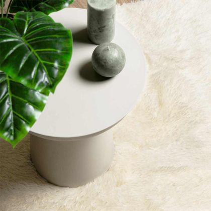 Шаги килим с дълъг косъм, NAVARRA, кремав, 130x200см, полиестер