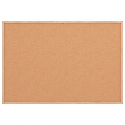 Коркова дъска с рамка от масивна борова дървесина 80x55 см