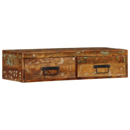 Стенен шкаф за телевизор Масивна дървесина Възстановена