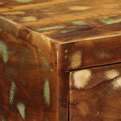 Стенен шкаф за телевизор Масивна дървесина Възстановена