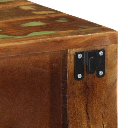 Стенен шкаф за телевизор Масивна дървесина Възстановена