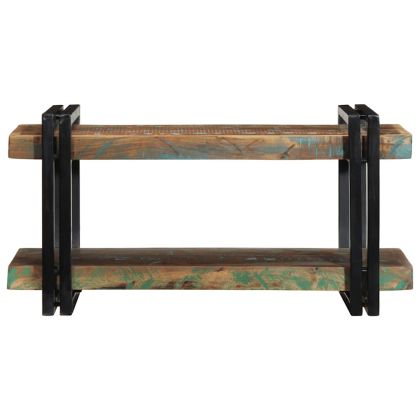 Стенен рафт Многоцветен масивен дървен материал Възстановена