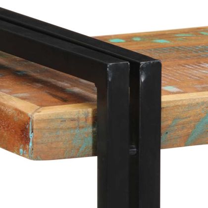 Стенен рафт Многоцветен масивен дървен материал Възстановена