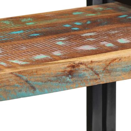 Стенен рафт Многоцветен масивен дървен материал Възстановена