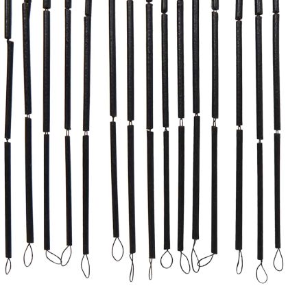 Завеса за врата срещу насекоми Тъмно сиво 90x220 cm Бамбук