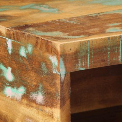 Стенен шкаф за телевизор Масивна дървесина Възстановена