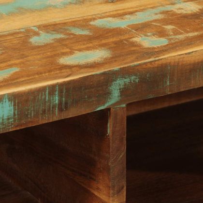 Стенен шкаф за телевизор Масивна дървесина Възстановена