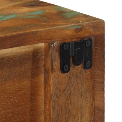 Стенен шкаф за телевизор Масивна дървесина Възстановена