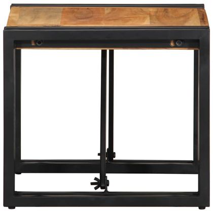 масичка за кафе 40x40x35 cm масивна дървесина акация