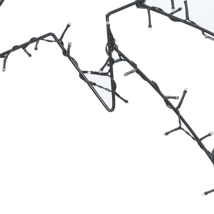 Коледни светлини падаща звезда силует 115 светодиоди топло бяло