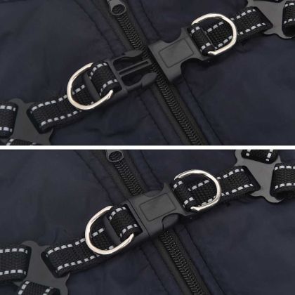 Кучешко палто ремък Водоустойчиво светлоотразително морско L32