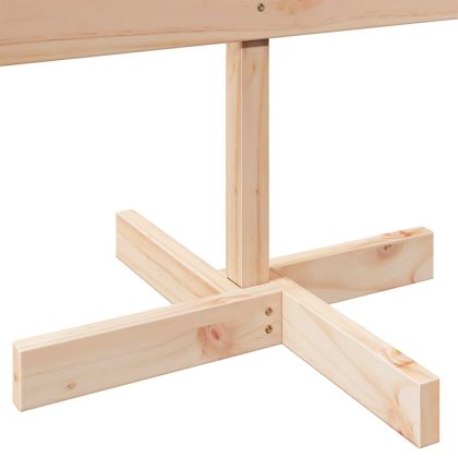 Дървена коледна елха за декорация 110 см масивна дървесина