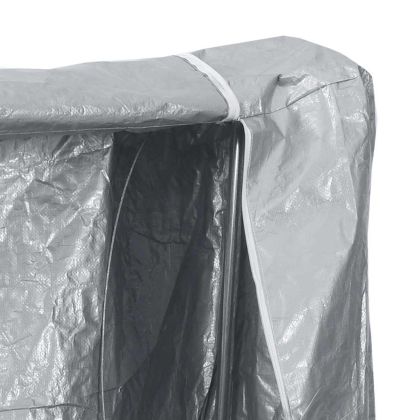 Стойка за дърва за огрев с дъждобран Поцинкована стомана