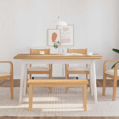 Пейка 90 cm Масивна дървесина Гума