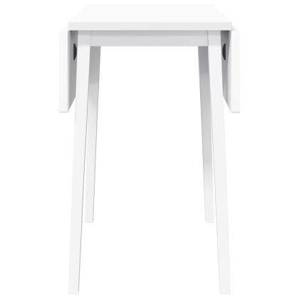 трапезна маса бяла масивна дървесина гума