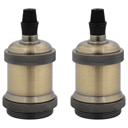 Лампи 2 бр. бронз E27