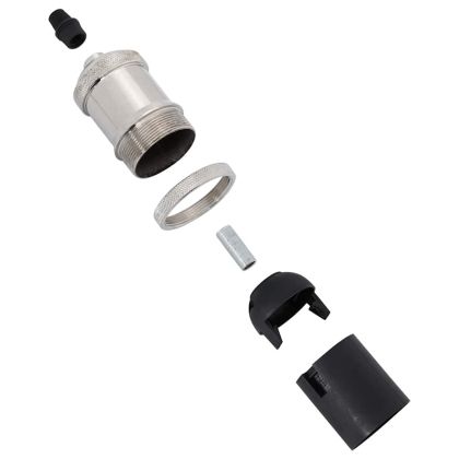 Лампи 2 бр. сатениран никел E27