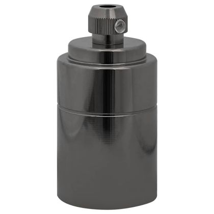 Лампи 2 бр. лъскави черни E27