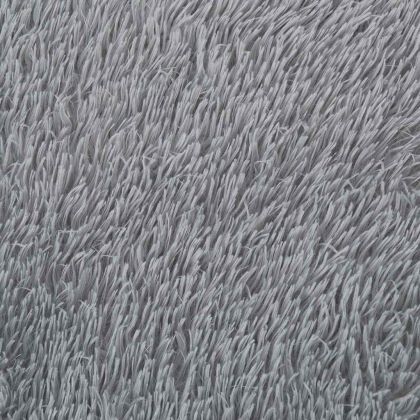 Шаги килим с дълъг косъм, NAVARRA, сребристо сив, 200x200 см