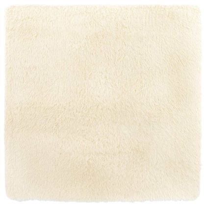 Шаги килим с дълъг косъм, NAVARRA, кремав, 160x160см, полиестер