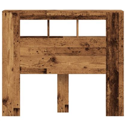 LED табла за глава Старо дърво Инженерна дървесина