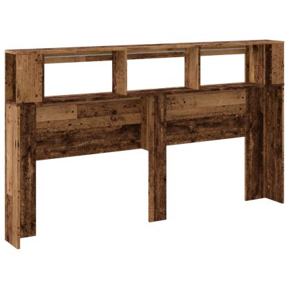 LED табла за глава Старо дърво Инженерна дървесина