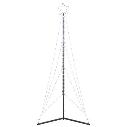 LED коледна елха 483 светодиода студено бяло 240 см