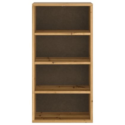 Страничен шкаф ODDA 40x24x79 cm масивна дървесина бор