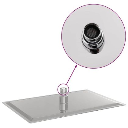 Дъждовна душ глава от неръждаема стомана 304 30x20 cm