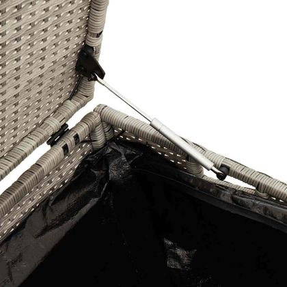 Градинска кутия за съхранение Светло сиво 110x50x58 cm