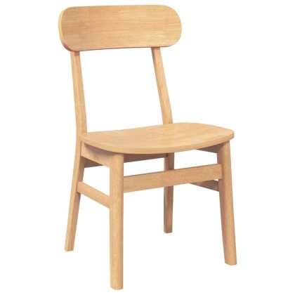 трапезни столове 2 бр. масивна дървесина гума