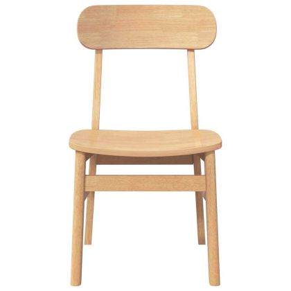 трапезни столове 2 бр. масивна дървесина гума