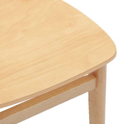 трапезни столове 2 бр. масивна дървесина гума