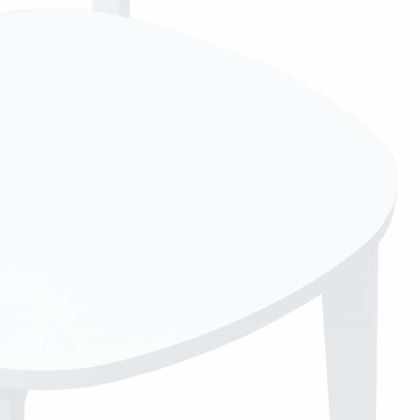 трапезни столове 2 бр. бяла масивна дървесина гума