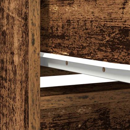 Шкаф с чекмеджета, старо дърво 55,5x34x119,5 см инженерно дърво