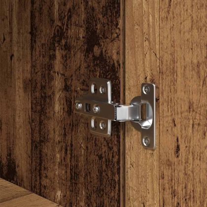 Нощни шкафчета, 2 бр, старо дърво, 39x35x65 см, инженерно дърво