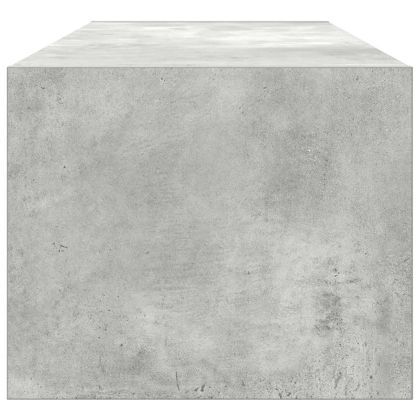 ТВ шкафове 2 бр бетонно сиви 100x31x25,5 см инженерно дърво