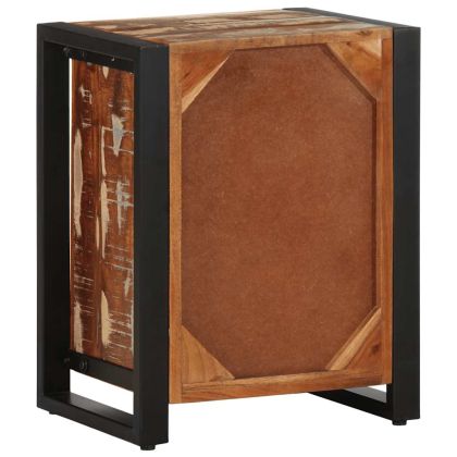 Нощни шкафове 2 бр Многоцветна масивна груба дървесина Манго