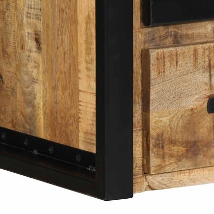 Нощни шкафове 2 бр. 40x35x40 cm Масивна груба дървесина Манго