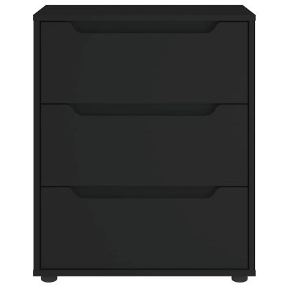 Шкаф "VISNES" Черен 60x40x73 cm Инженерна дървесина