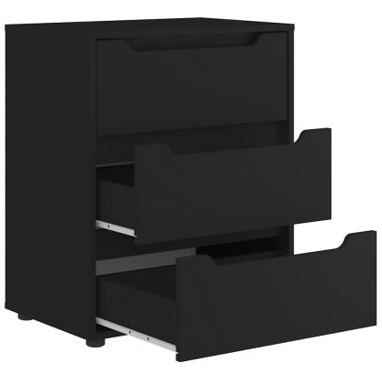 Шкаф "VISNES" Черен 60x40x73 cm Инженерна дървесина