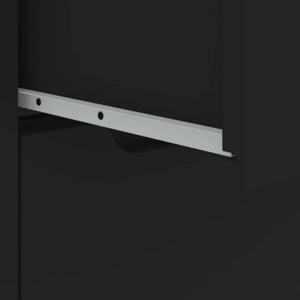 Шкаф "VISNES" Черен 60x40x73 cm Инженерна дървесина