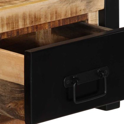 ТВ шкаф 100x30x25 cm Масивна груба дървесина Манго